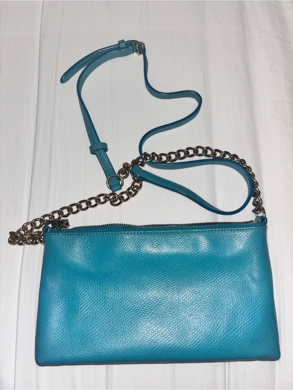 Coach Turquoise Studded Leather Crossbody Bag - Picture 3 of 3